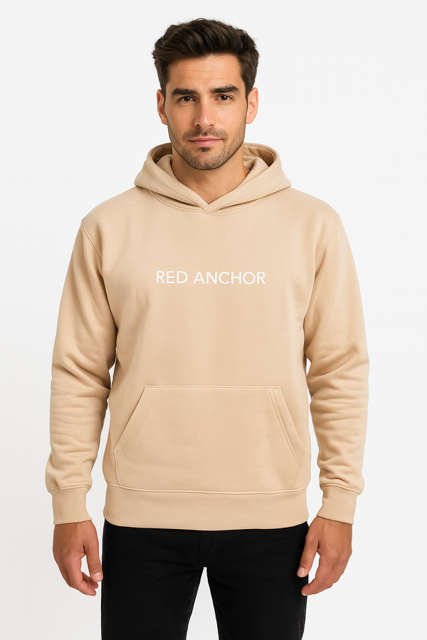 Men's beige hoodie