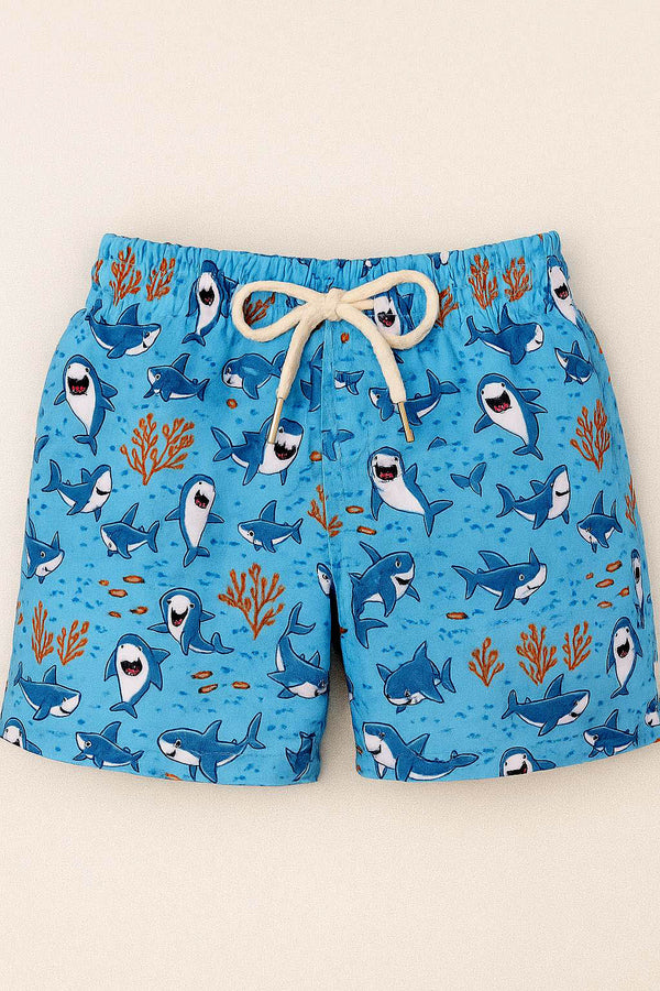 Costume bimbo azzurro con squaletti