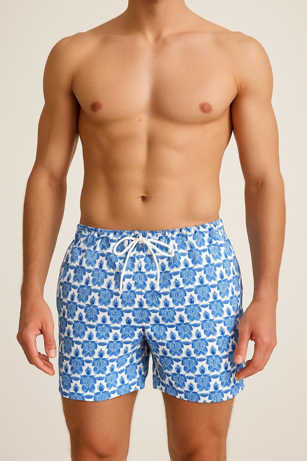Men's costume with blue turtles