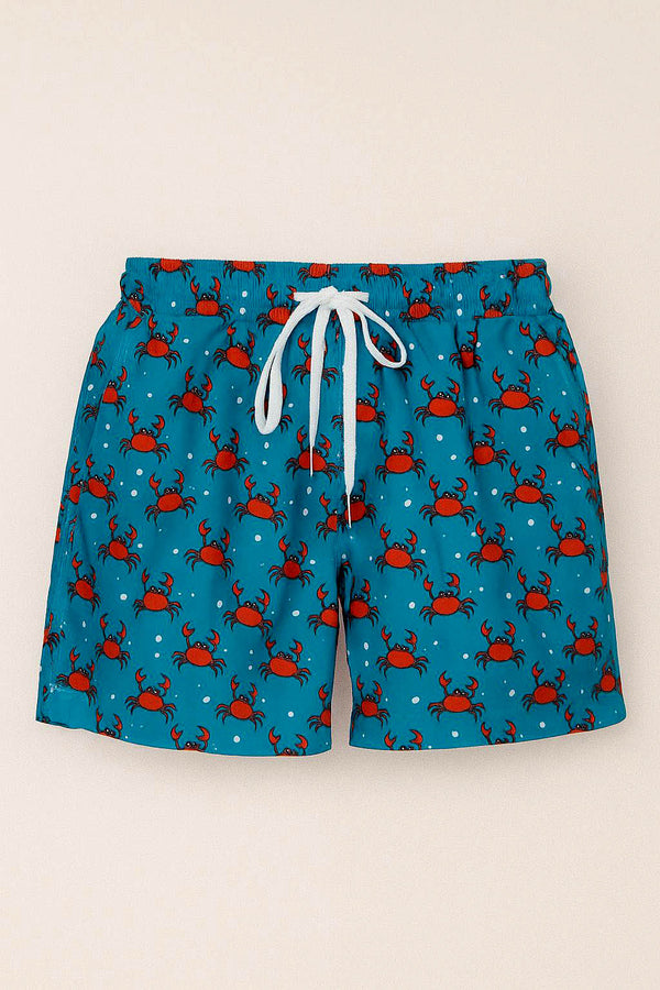 Costume bimbo azzurro con granchietti