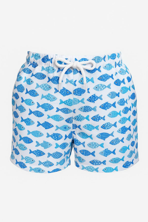 Costume bimbo con pesciolini blu
