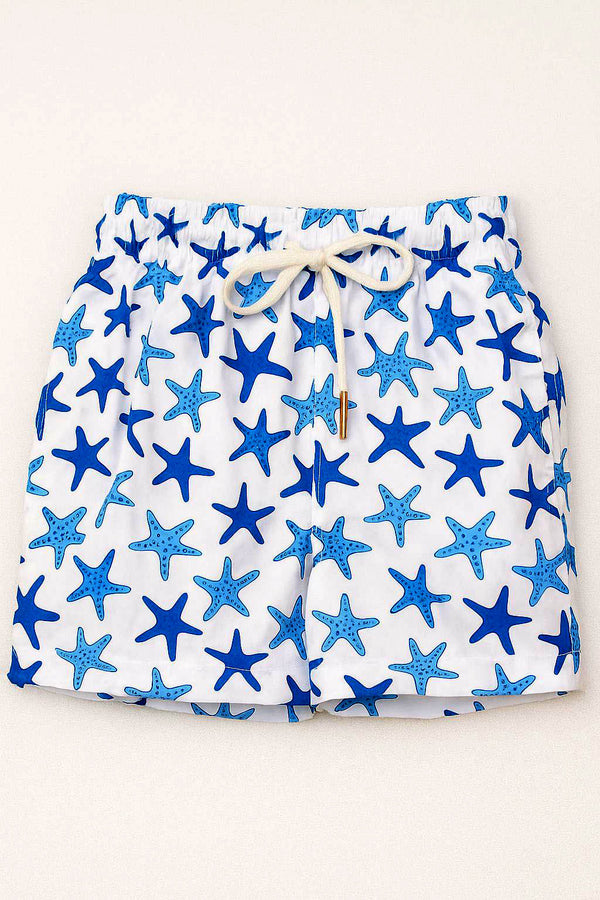 Costume bimbo bianco con stelle marine