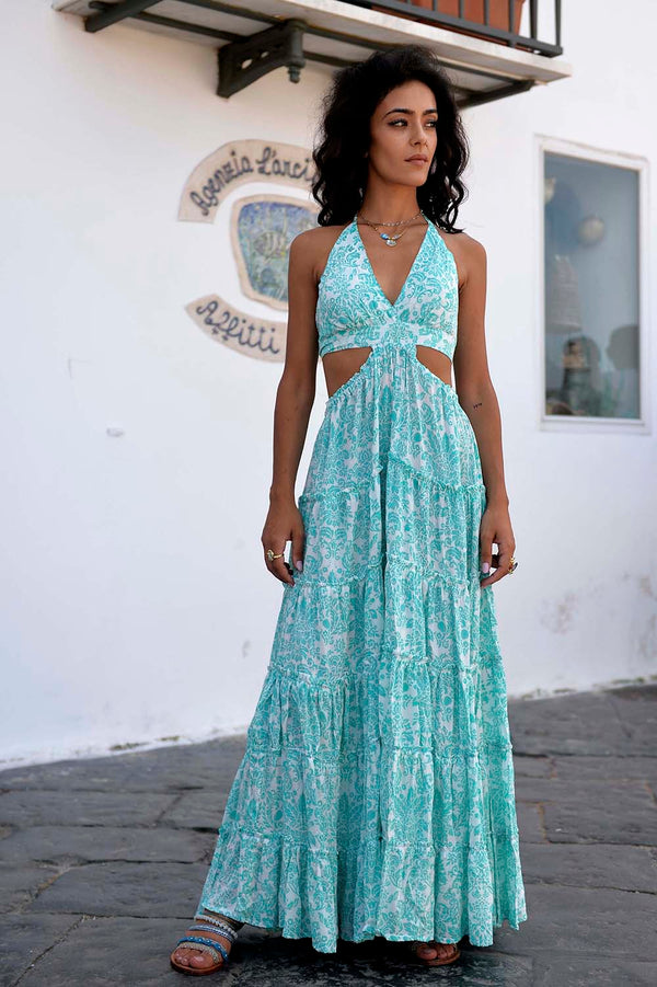 Vestito Ibiza verde acqua