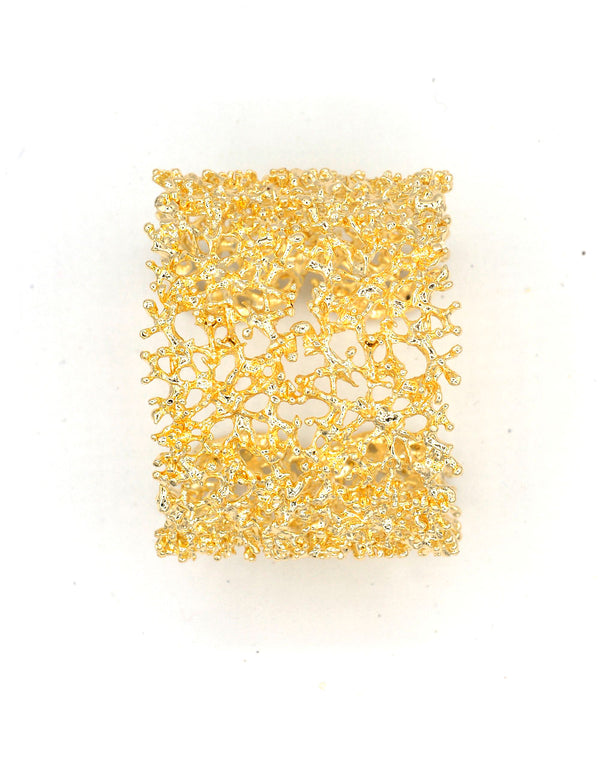 Medium zamak coral gold bracelet